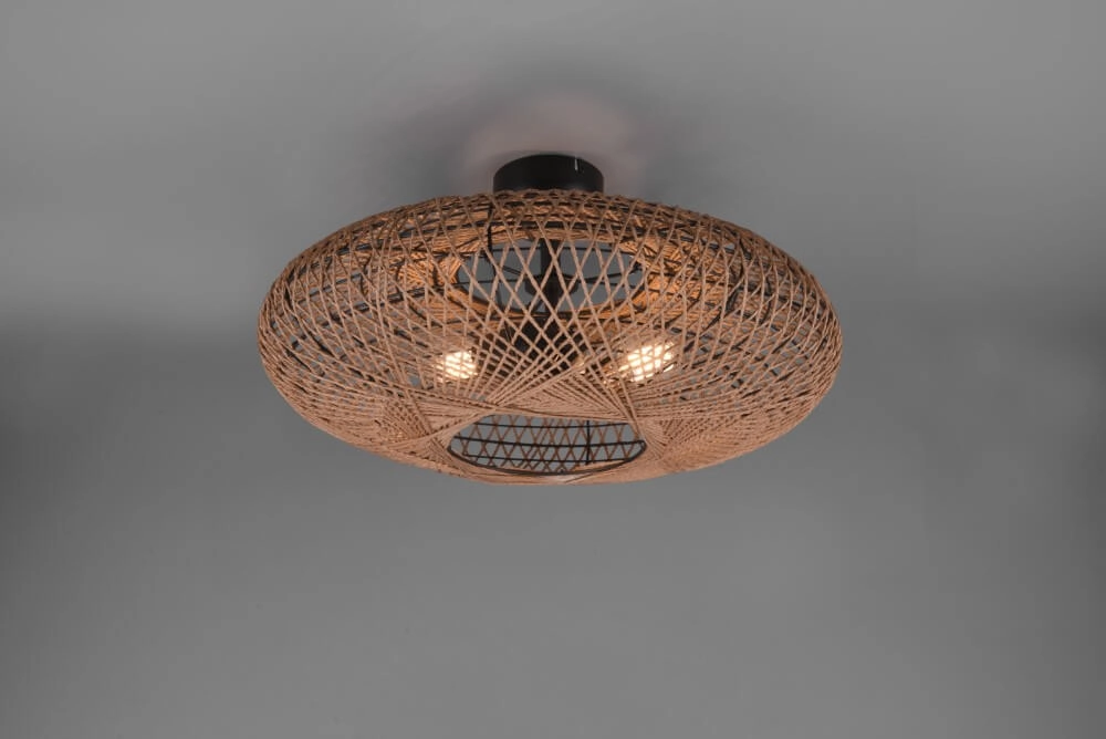 Ceiling light Hedda rattan Trio 4017807504637