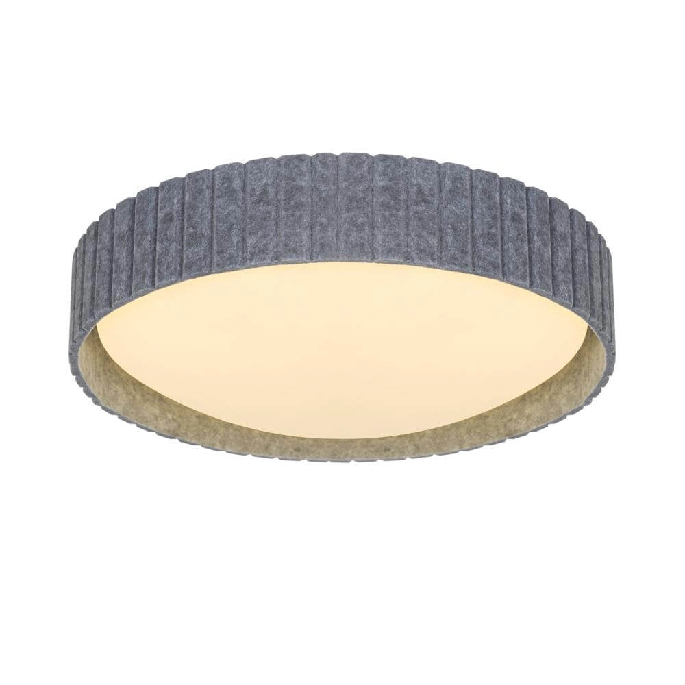 Ceiling lamp Corato grey felt Ø 42cm