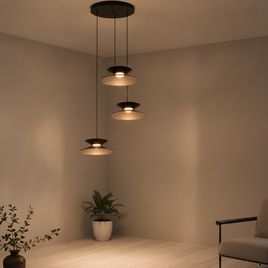 Design pendant lamp Morfi 3-light black
