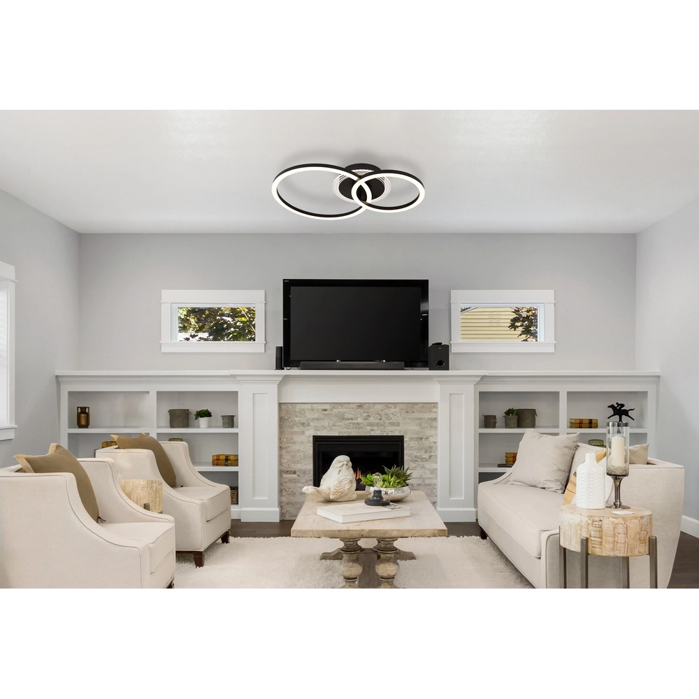 Black ceiling lamp Loretta Design Globo 9007371481293