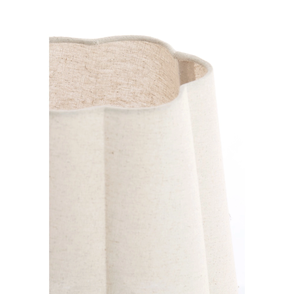 Table lamp Musaby Organic shape - white linen Light & Living 8717807784232