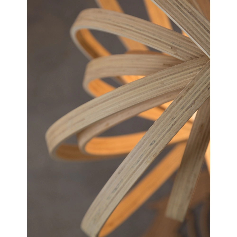 Modern pendant lamp Asco wood Ø 43cm Lyora 5212017424945