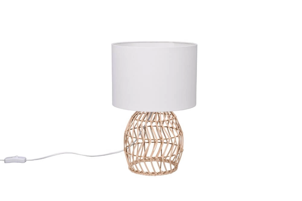 Table lamp Rike with rattan