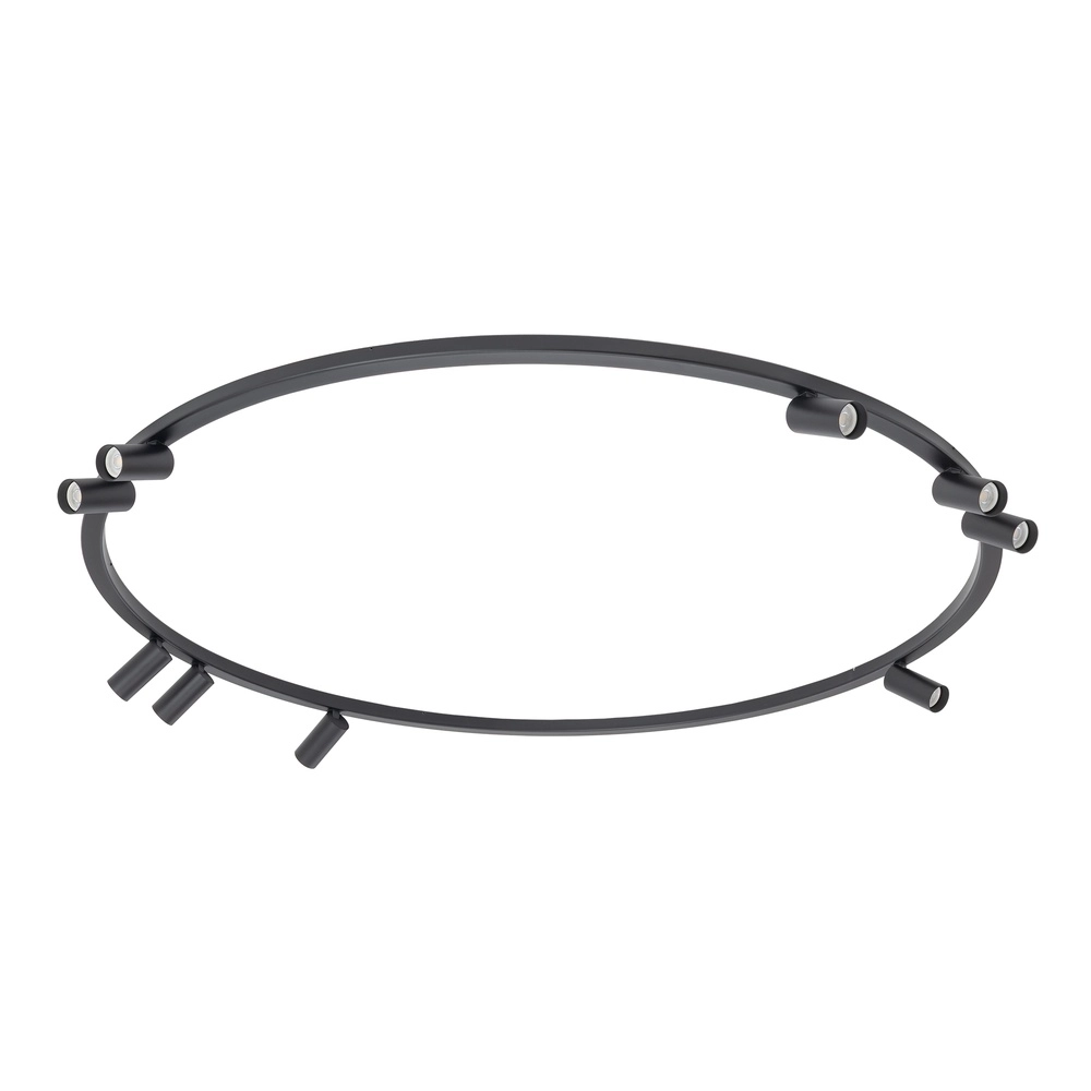 Circle surface-mounted spotlights Fourty 9x GU10 - black Lyora 5903139119504