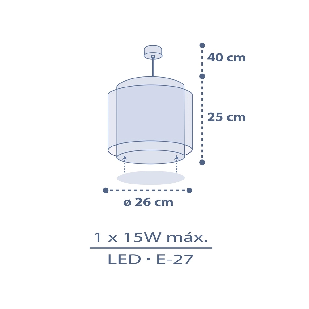 Children's room pendant lamp Moon Dreams blue Dalber 8420406003085