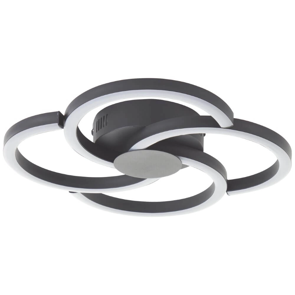 Design ceiling lamp Fico black Brilliant 4004353441226