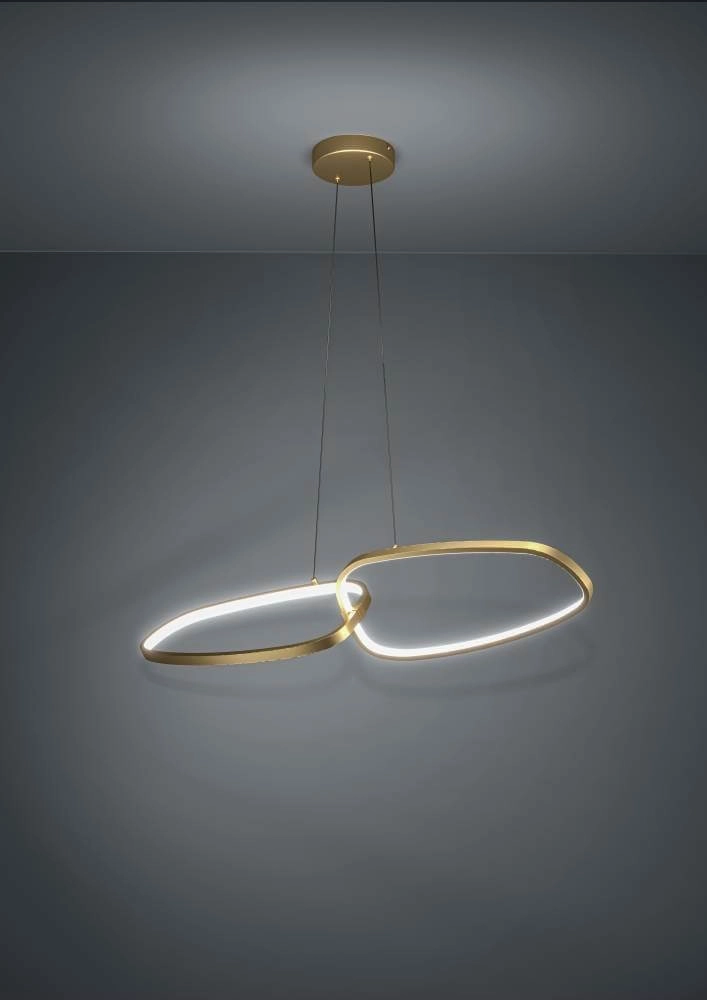 Design hanging lamp Lodosa gold - 113cm Stars of Light 9008606240616