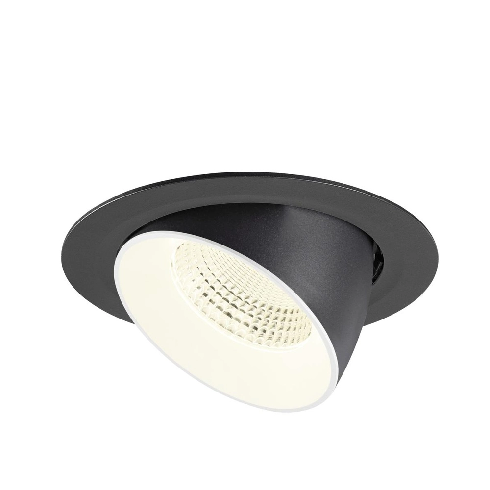 Recessed spotlight Numinos Gimble XL black/white 4000K - 55deg SLV 4024163308472
