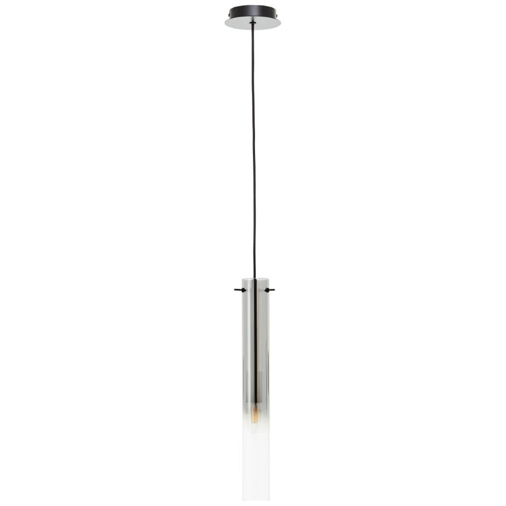Hanging lamp Glasini black with smoke glass
