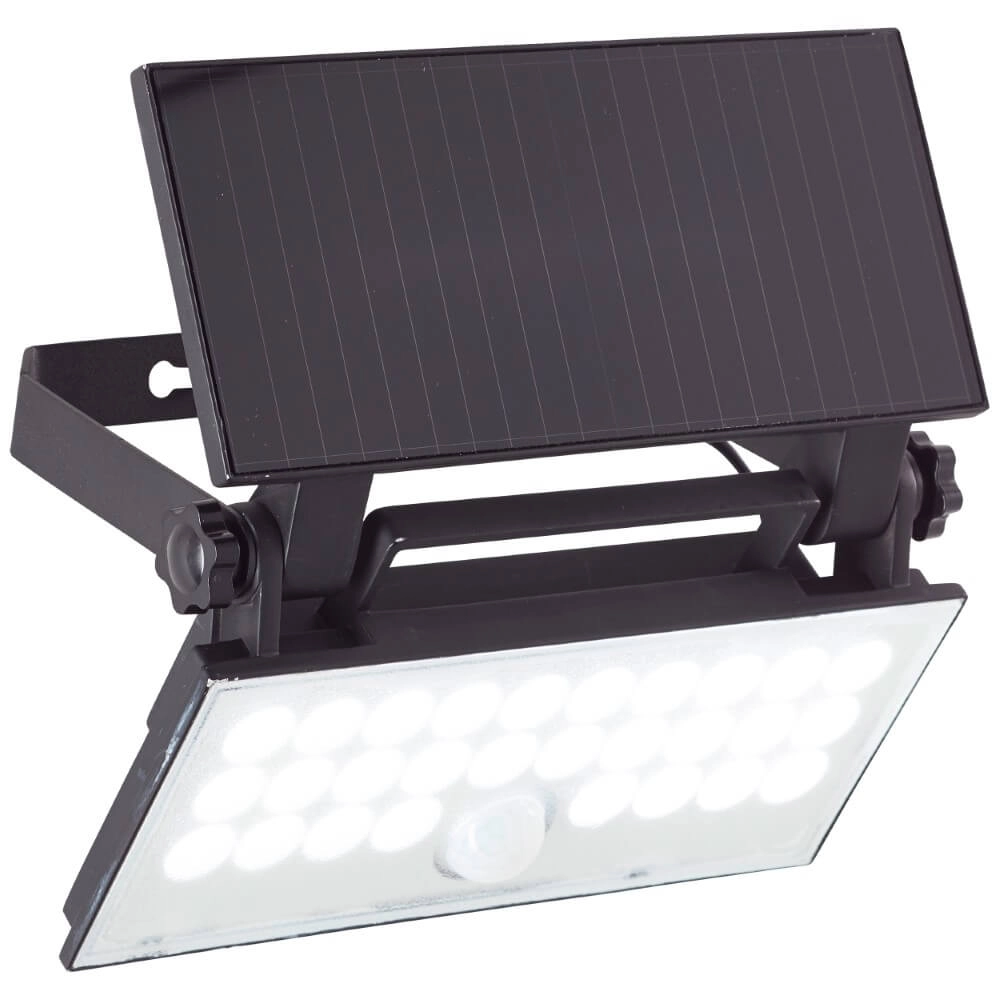 Black wall lamp Luton Solar Brilliant 4004353437793
