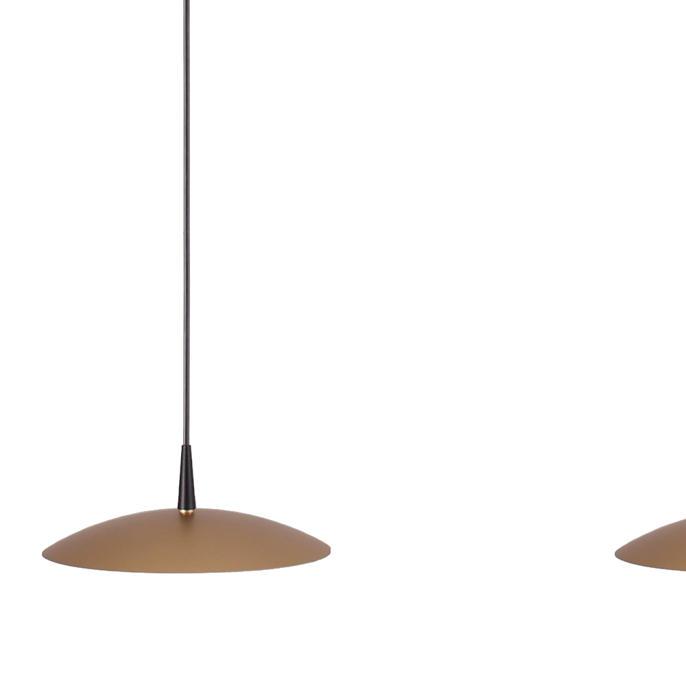 3-light pendant lamp Scala black with gold Ø 20cm Masterlight 8718121296067