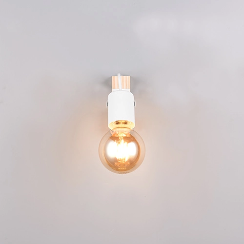 Ceiling lamp Lynar white with wood Trio 4017807670707