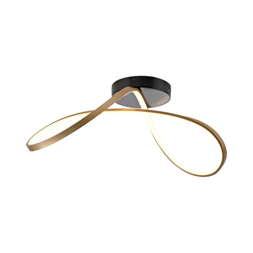 Design ceiling lamp Okta brass/black