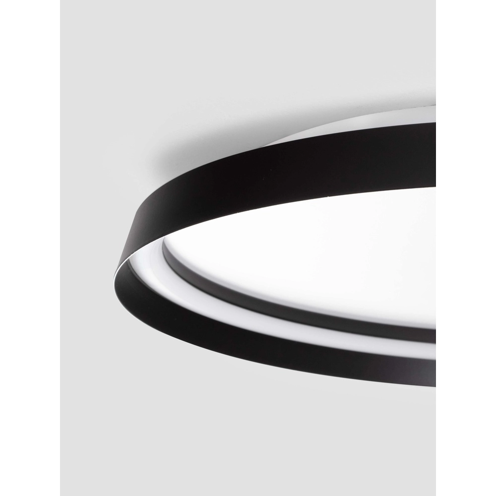 Design ceiling light Ormi Ø 60cm black Lyora 5212017463135