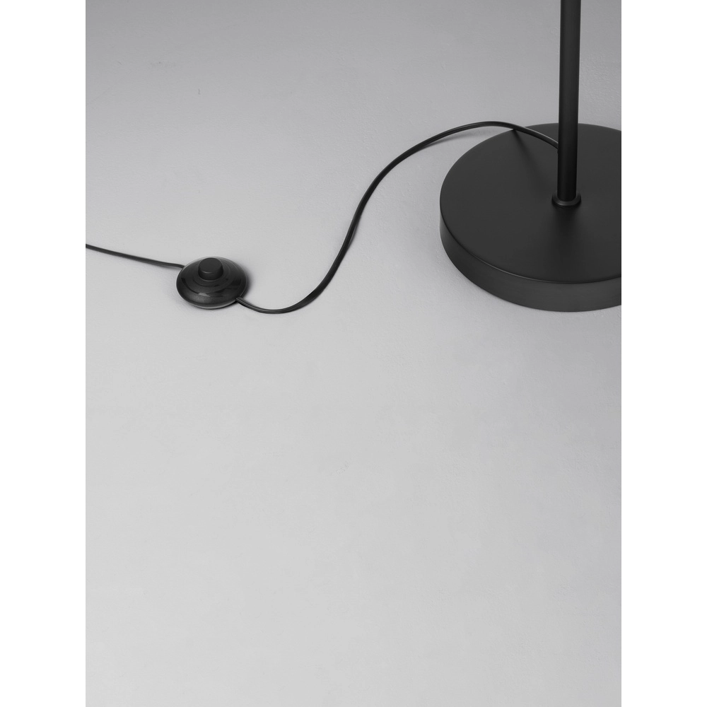Floor lamp Caro black and rattan Lyora 5212017453013
