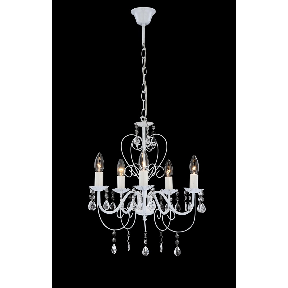 White chandelier Pinja classic Globo 9007371292561