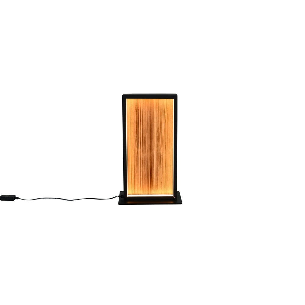 Design table lamp Kalea black with wood Trio 4017807661484
