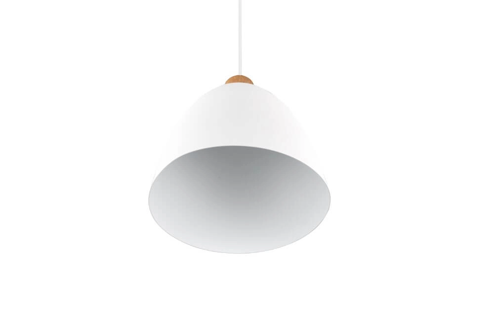 Hanging lamp Jagger white with wood brown Trio 4017807503180