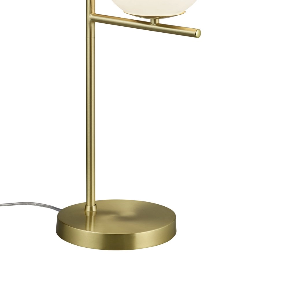 Table lamp Pure 52cm matt brass with white Trio 4017807436075