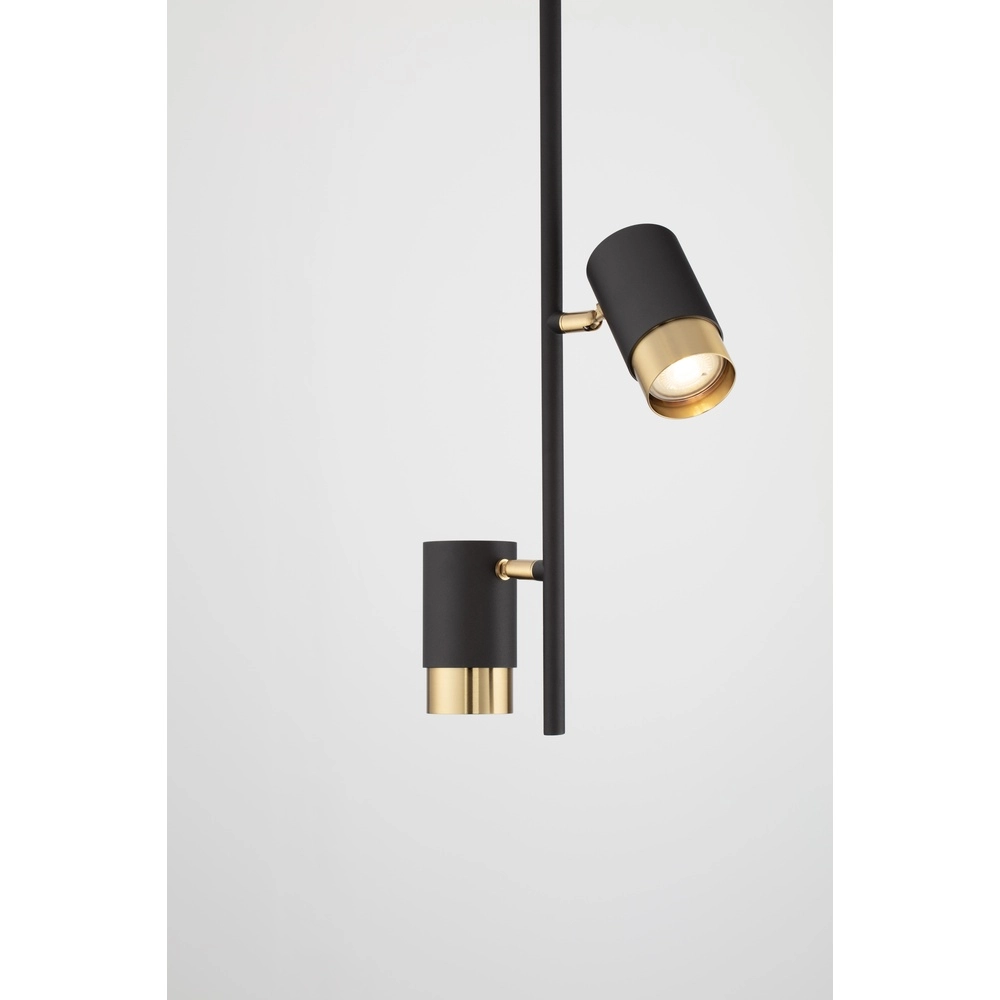 Ceiling lamp Pongo Built-in double black and gold Lyora 5212017441713