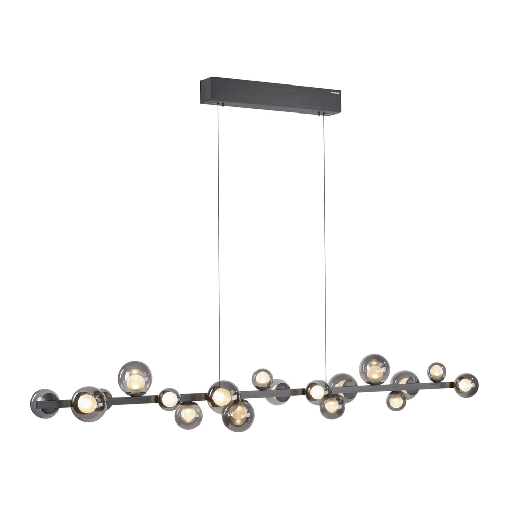 Dining table pendant lamp Pure E-Popup 18L - with smoke glass Paul Neuhaus 4012248396452