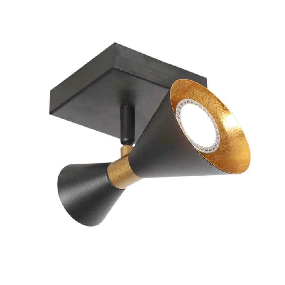 Design wall lamp Preto black with gold Steinhauer 8712746176285