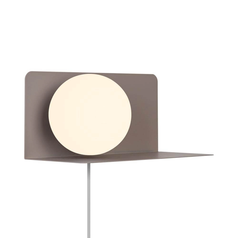 Wall lamp with sphere Lilibeth brown