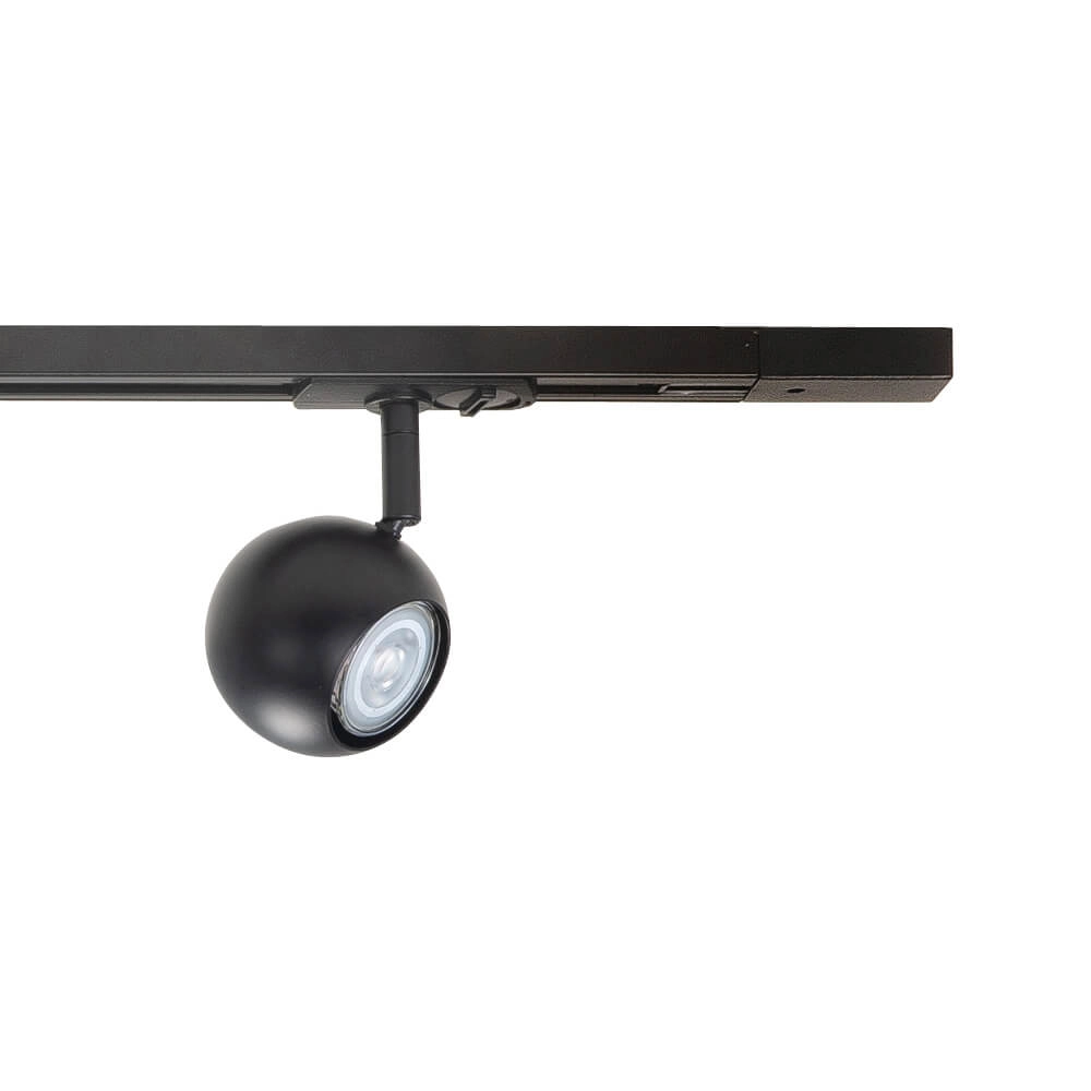 1-phase rail set 150cm Bolo black with 4 spots Highlight 8718379039706