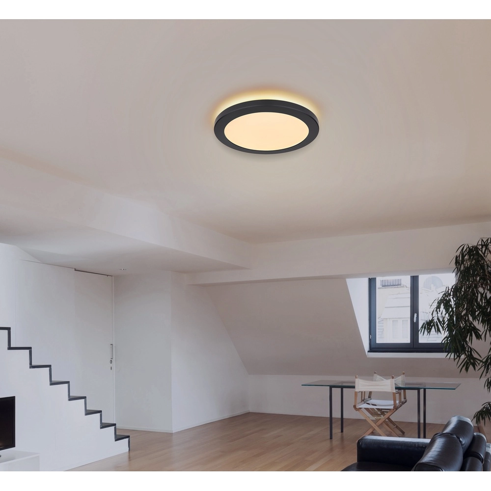 Design ceiling light Lasse black Ø 29,8cm Globo 9007371414161