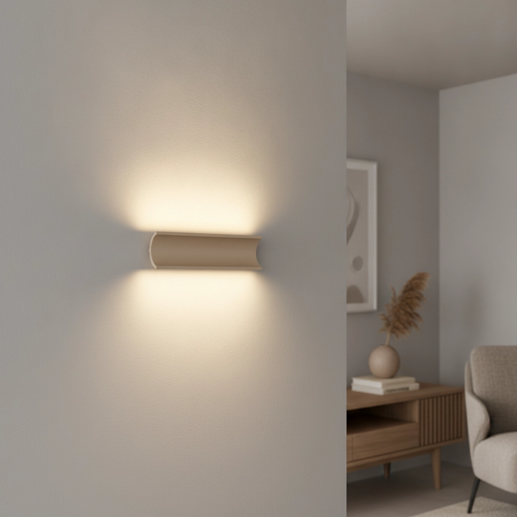 Indirect wall lamp Malibu Up-down - champagne