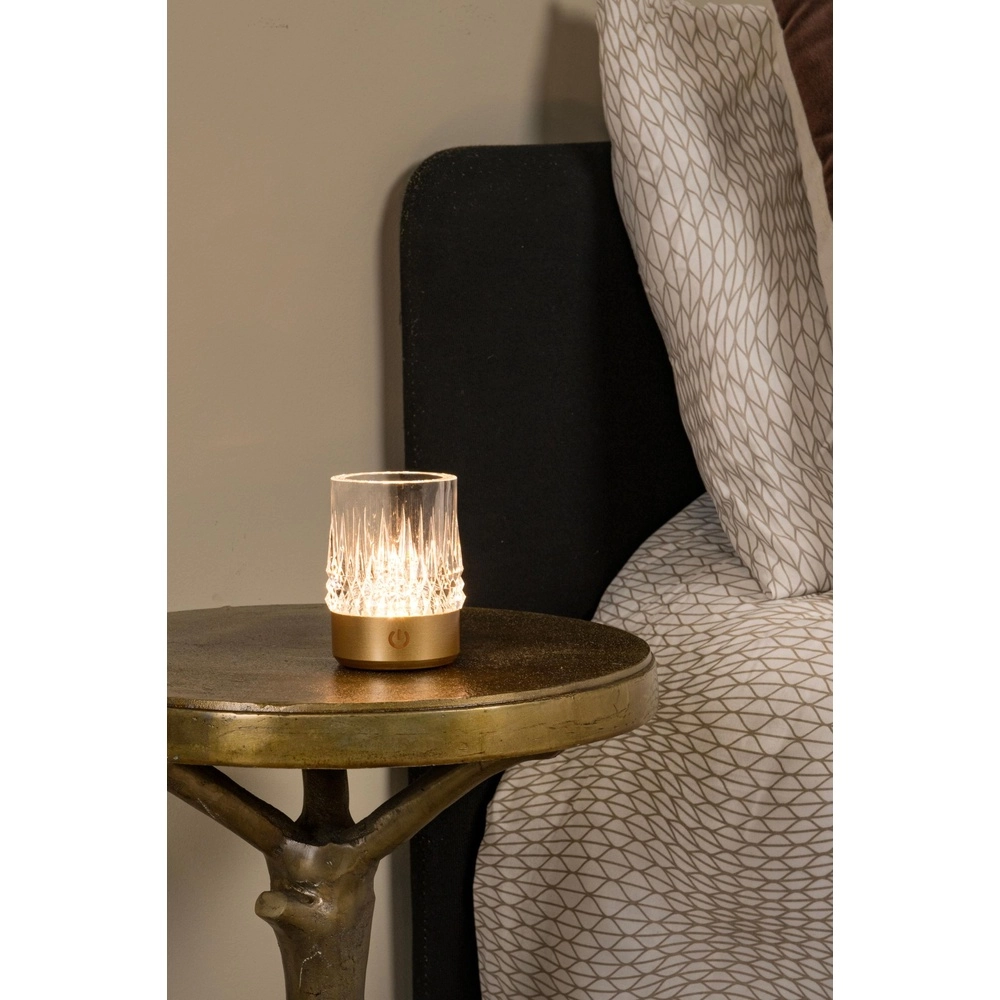 Rechargeable table lamps Lily Set of 3 Gold Lucide 5411212461070