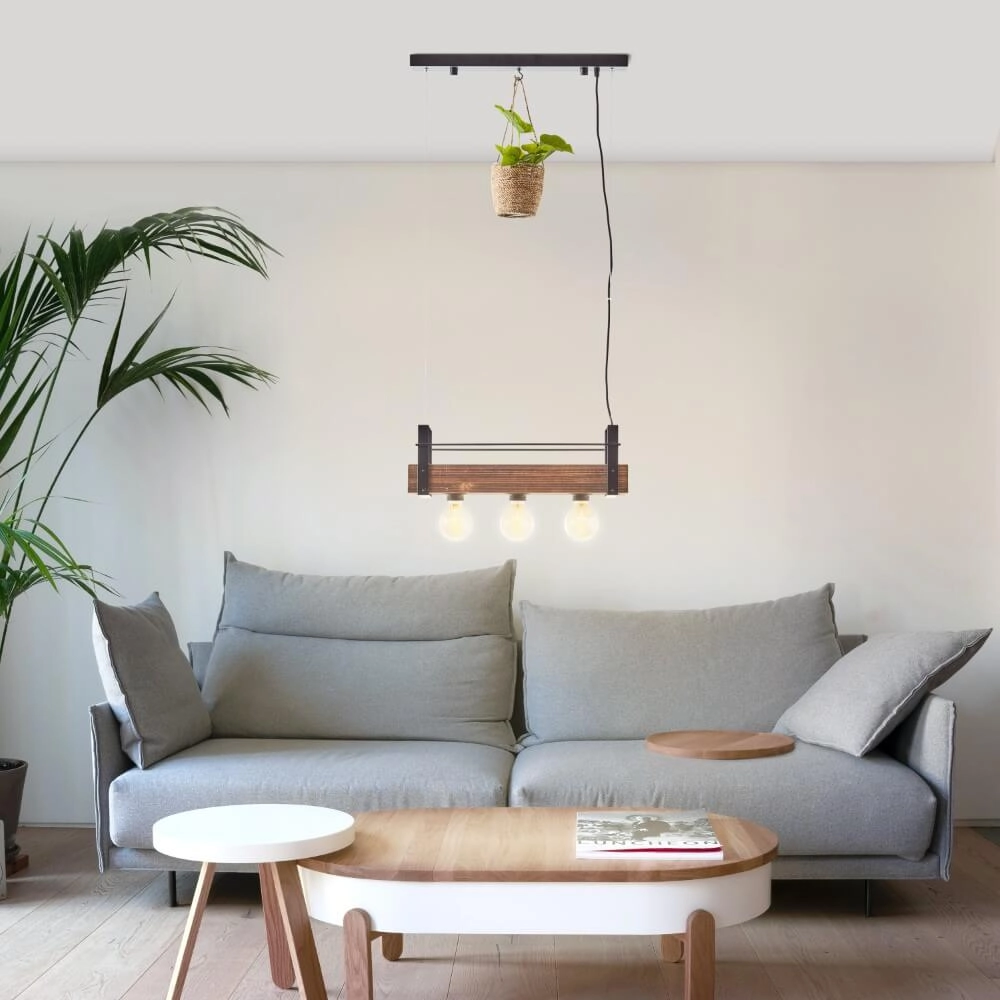 Pendant lamp Bankwood 50cm Brilliant 4004353396571