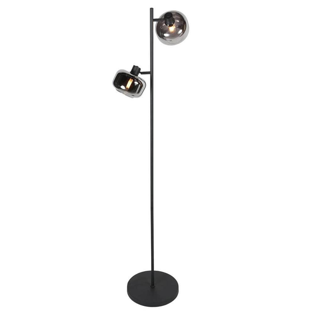 Black floor lamp Tenebris 2-light