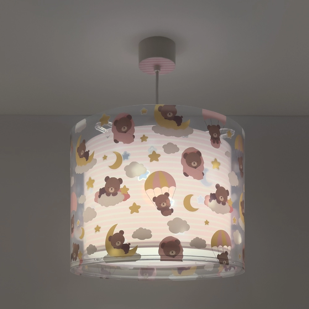 Children's room pendant lamp Baby Teddy pink Dalber 8420406002651
