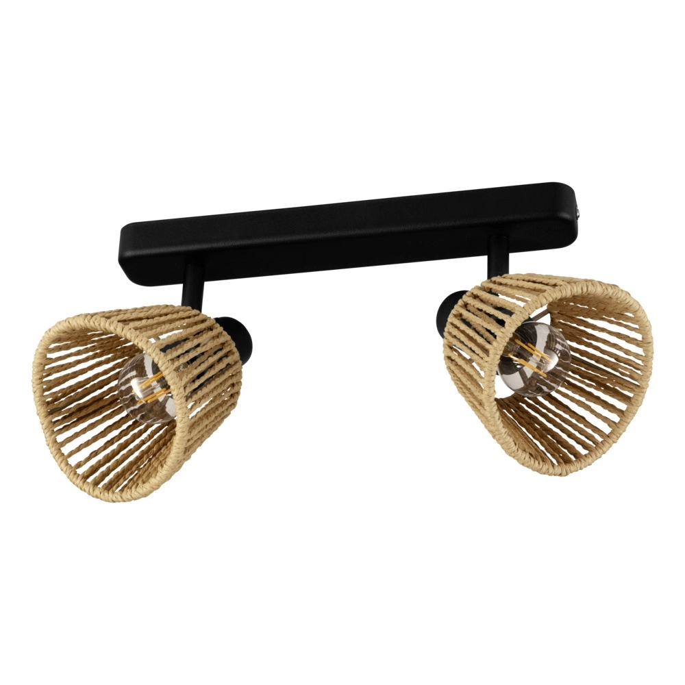 Ceiling lamp Keelby Rattan 2-lights
