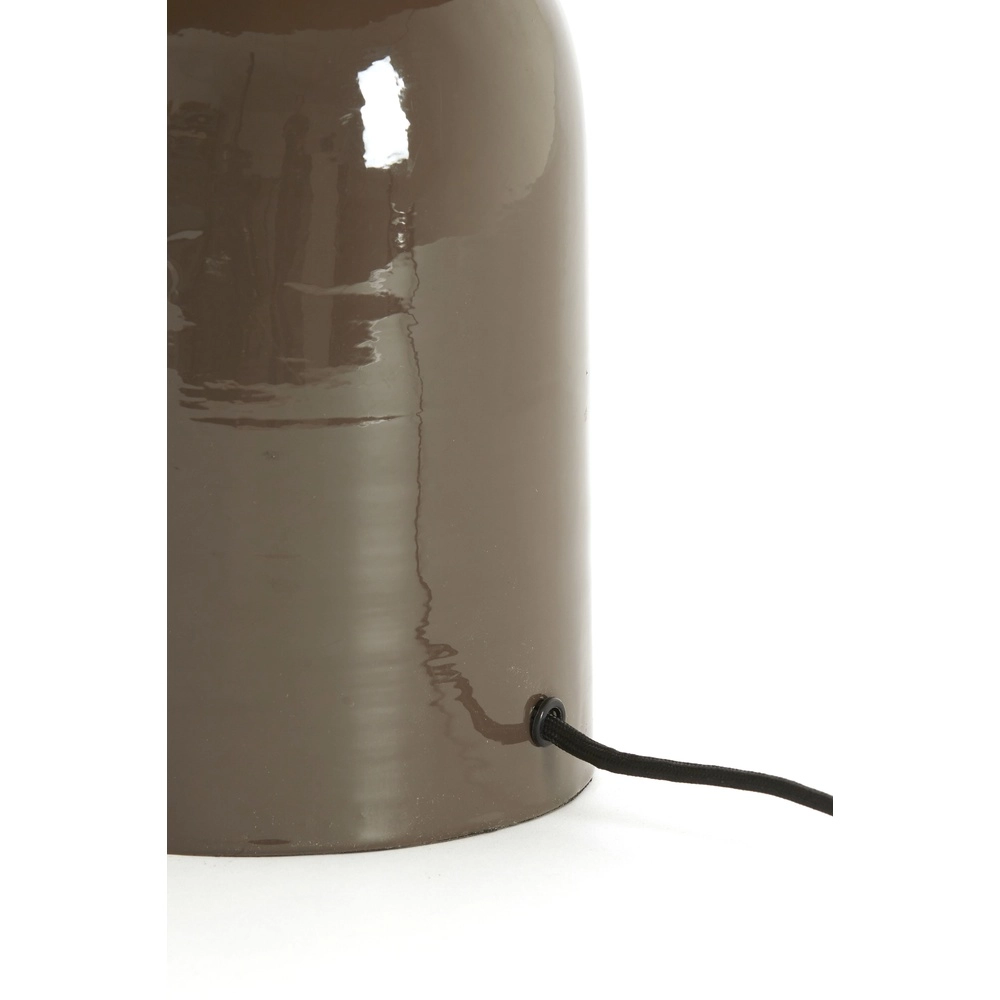 Table lamp Todd oval - gloss dark brown Light & Living 8717807818944