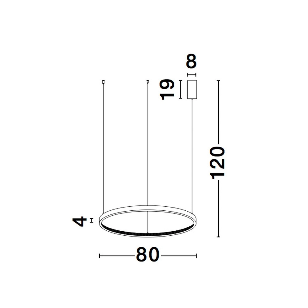 Pendant lamp Preston black Ø 80cm Lyora 5212017429186