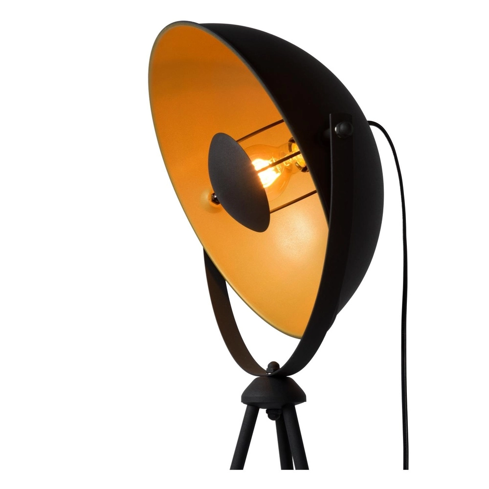 Industrial floor lamp Alvaro Black Lucide 5411212051202