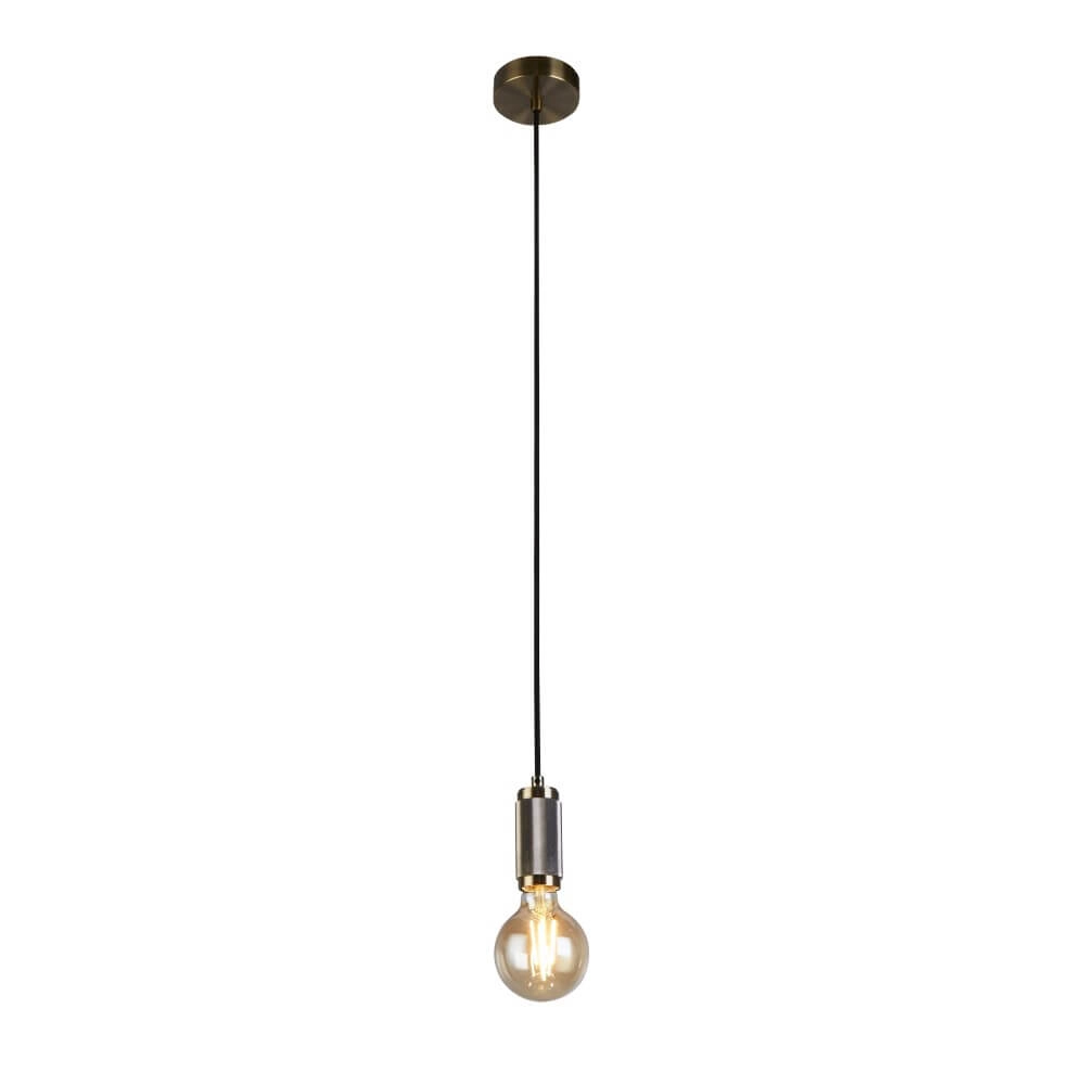 1-light pendant lamp Suspension brass Searchlight 5053423244112