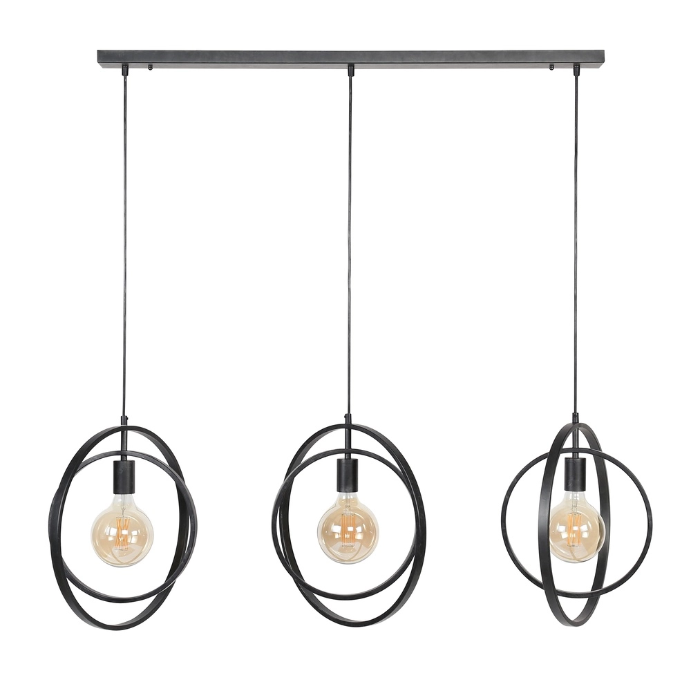 Dining table pendant lamp Turn 3L - Ø 40cm - charcoal Lyora 8716803513167