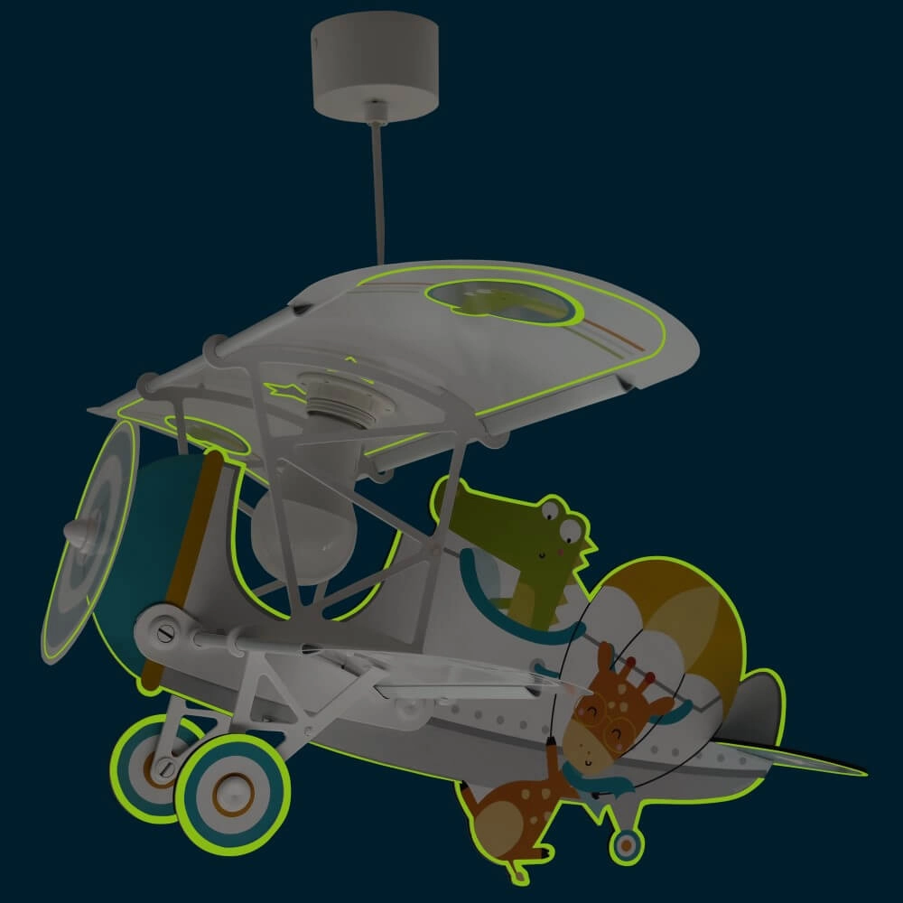 Children's pendant lamp Plane with crocodile Dalber 8420406545424