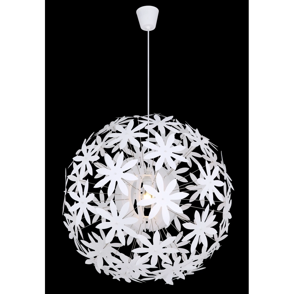 White pendant lamp Stella flowers Ø 60cm Globo 9007371369928