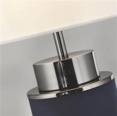 Table lamp Flask 72cm nickel with vintage blue Searchlight 5053423187112