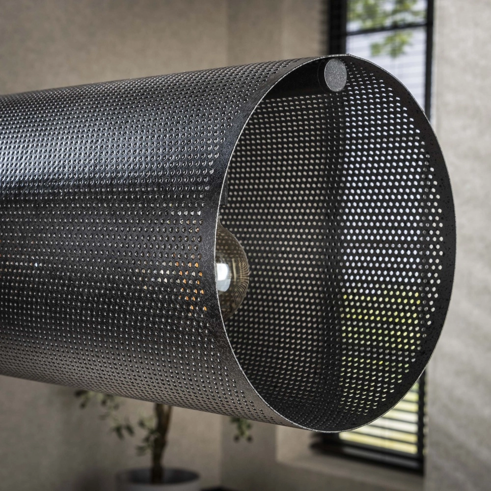 Horizontal Mesh Pendant Light Tubon 145cm - 7x E27 Lyora 8716803512252