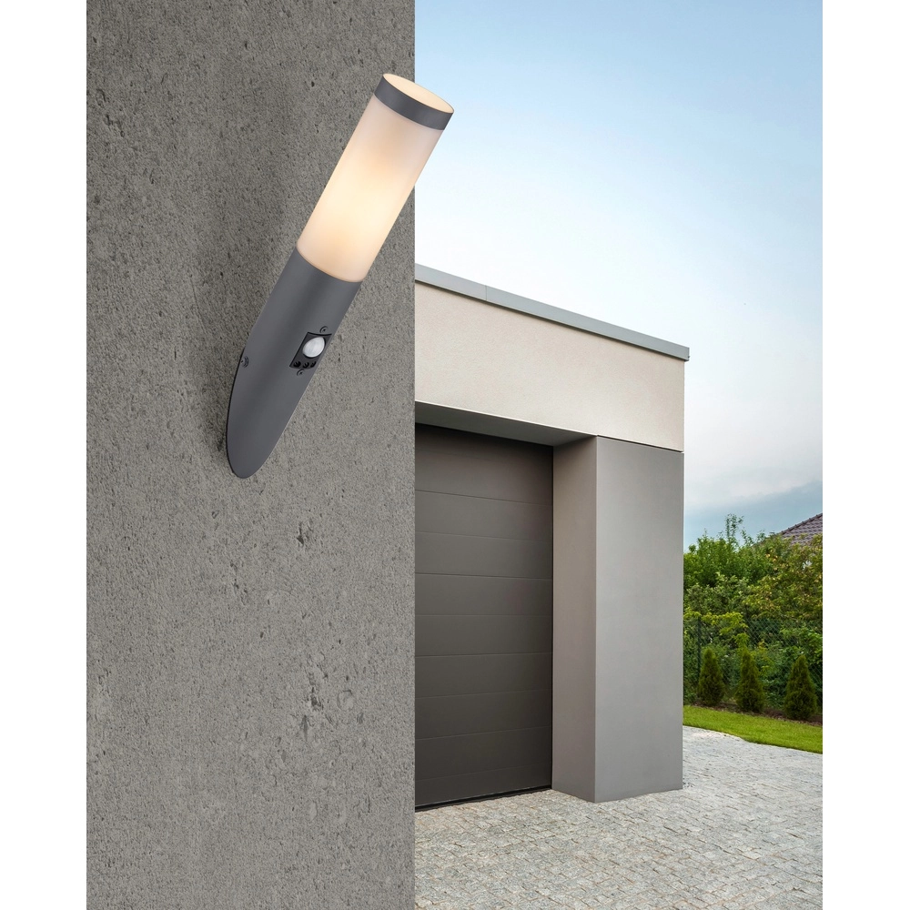Design outdoor lamp Boston anthracite with white and sensor Globo 9007371404551