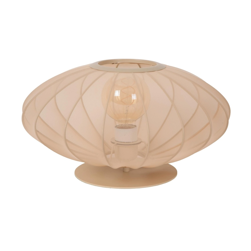 Table lamp Corina sand brown Ø 40cm
