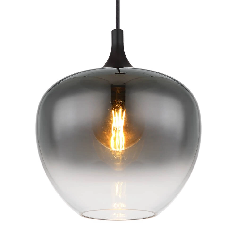 Round pendant lamp Maxy Ø 29cm black Globo 9007371441396