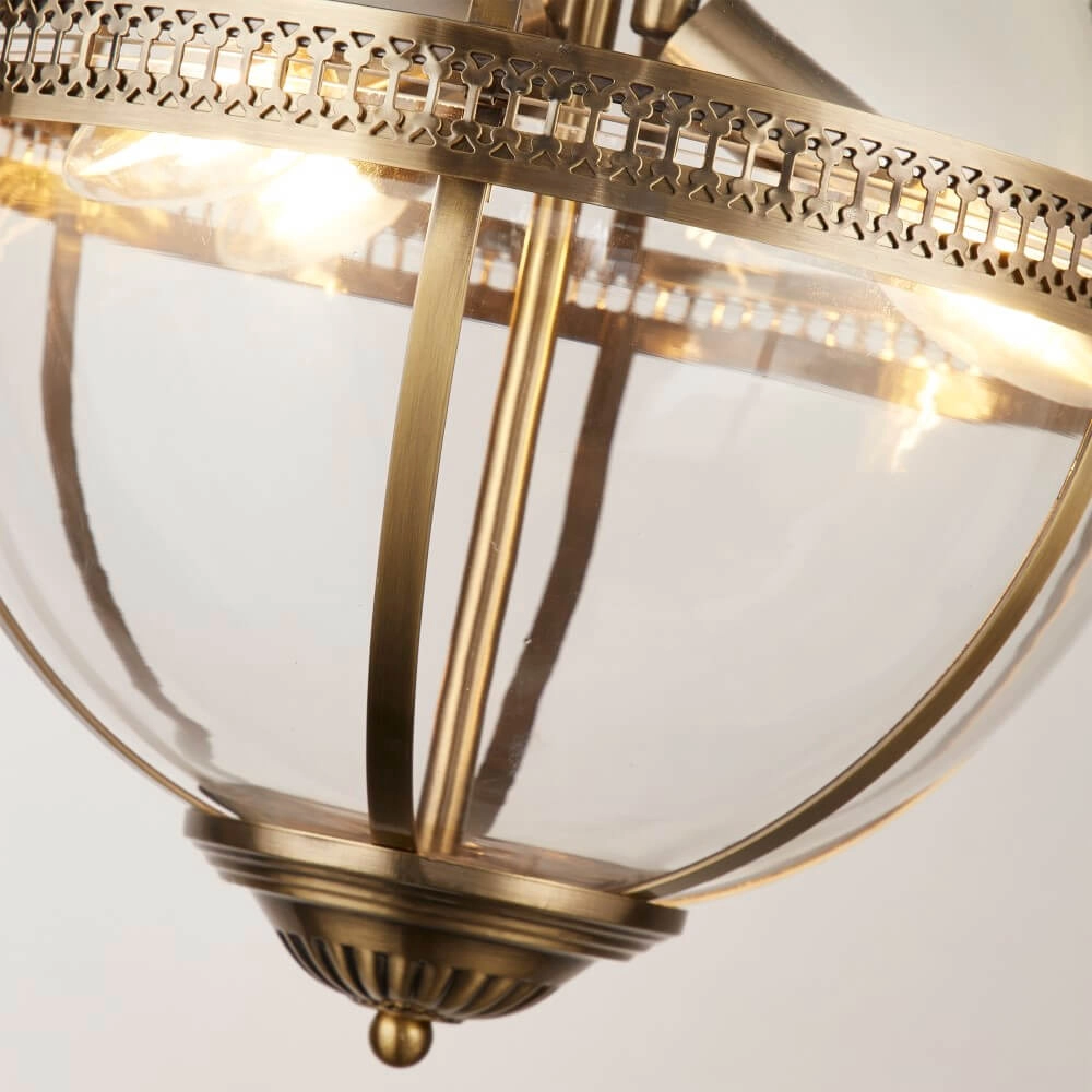 Classic hanging lamp Coronet gold Searchlight 5053423243054