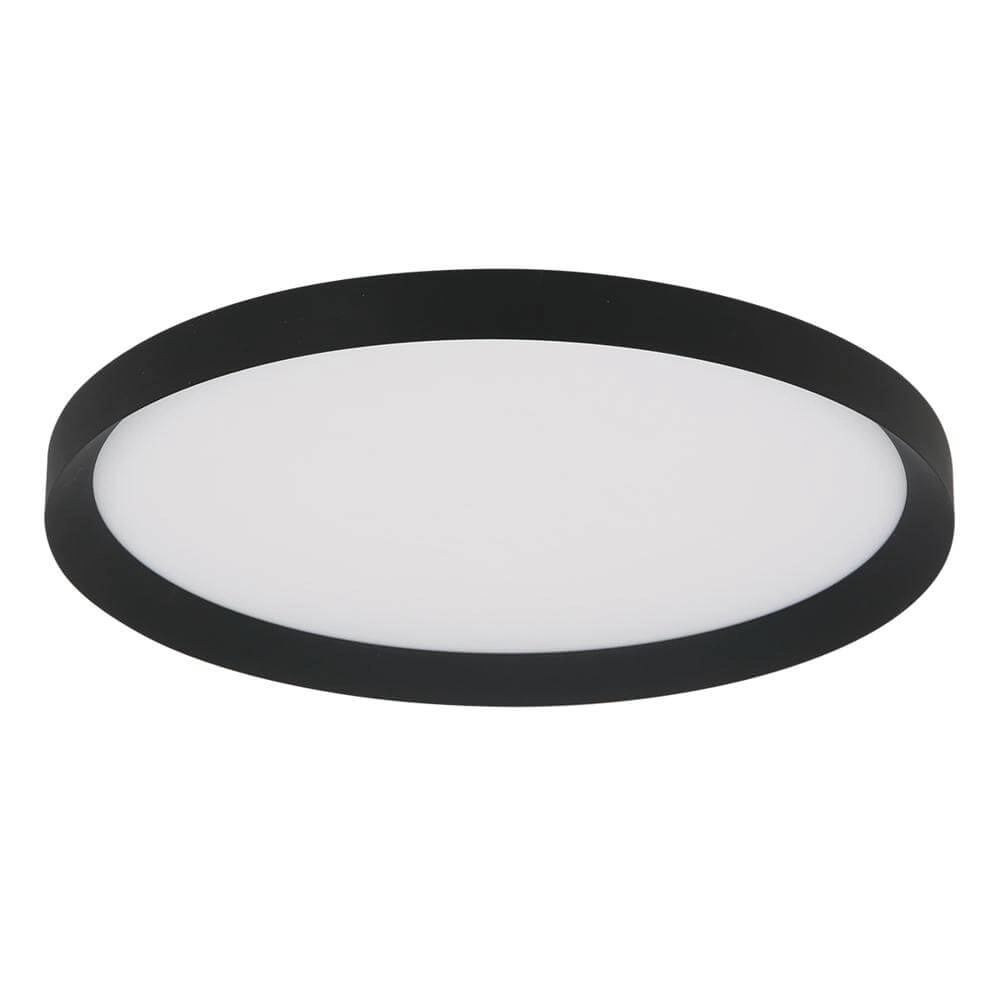 Sleek ceiling lamp Flady black Ø 50cm Steinhauer 8712746171860