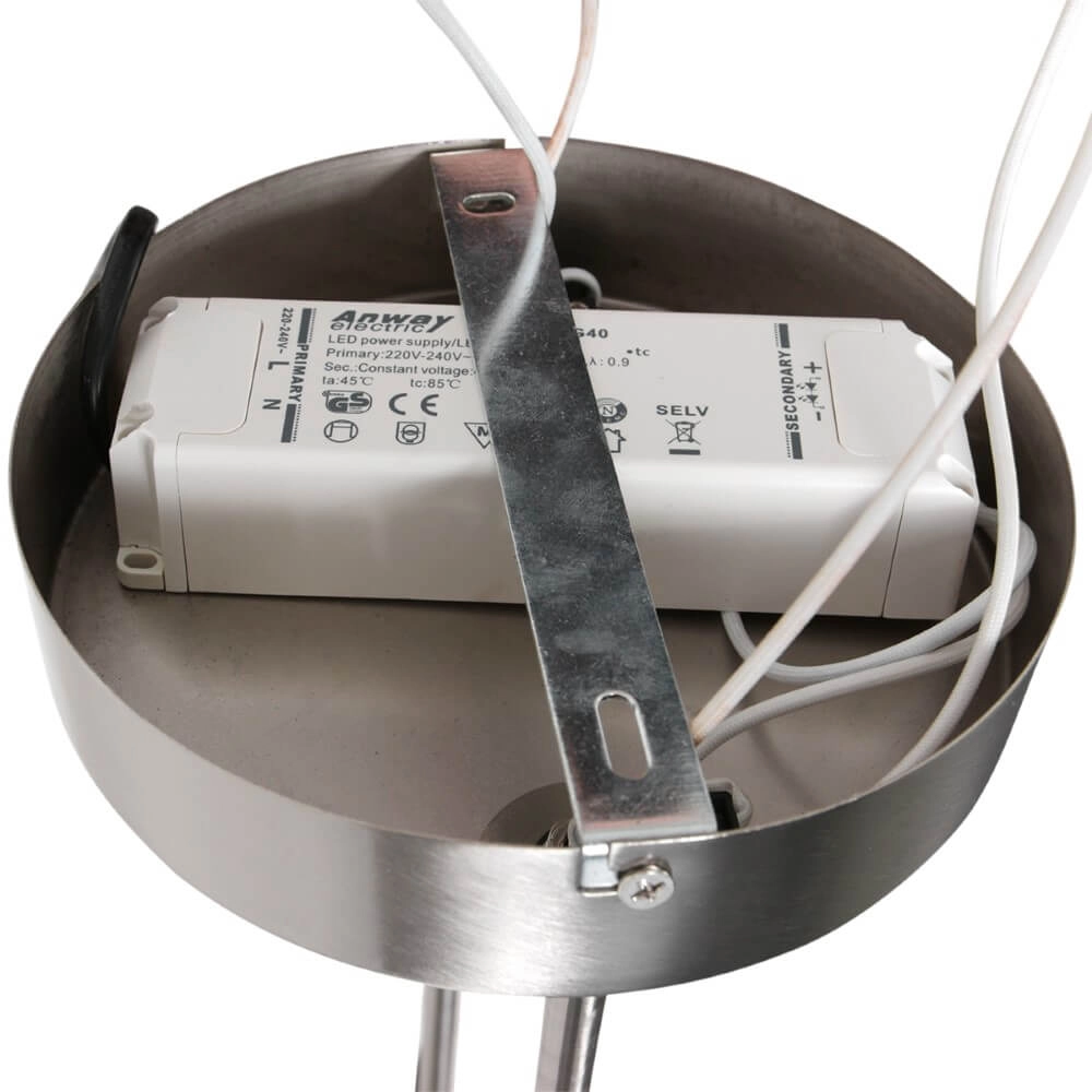Flexible led pendant light Soleil Stainless steel Steinhauer 8712746167344